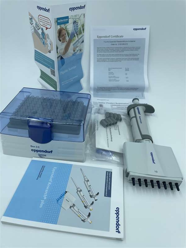 Eppendorf Research? plus, 8道移液器,10 – 100 μL, 黄色, 可调量程